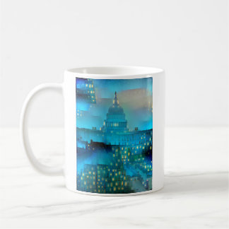 Mug Le Capitole des États-Unis dans les lumières