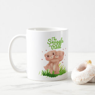 Mug Le casse-croûte est de vrais mignons câlins d'ours