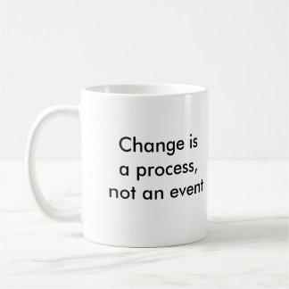 Mug Le changement est un processus, pas un événement