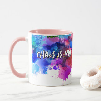Mug Le chaos est ma zone de confort - Art Abstrait Tee