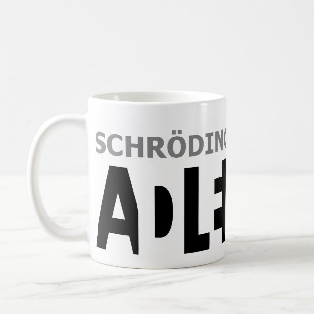 Mug Le chat de Schrödinger est ? ? ? (Gauche)