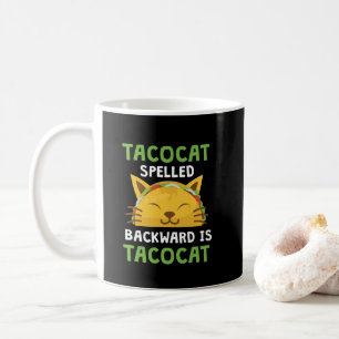 Mug Le chat de taco écrit vers l'arrière est citation