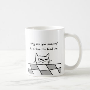 Mug Le chat fâché vous veut hors du lit