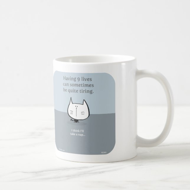 Mug le chat, les neuf vies, les 9 vies, fatiguant, (Droite)