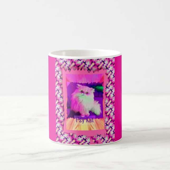 Mug Le chat PSY / Le chat psychique (par ACCI) (Centre)