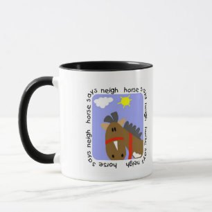 Mug Le cheval indique des T-shirts et des cadeaux