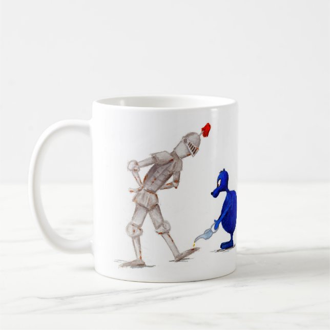 Mug Le chevalier qui rouille est huilé pour ne pas tre (Gauche)