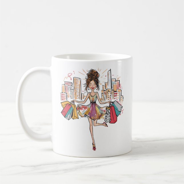 Mug Le Chic Shopaholic Girl (Gauche)