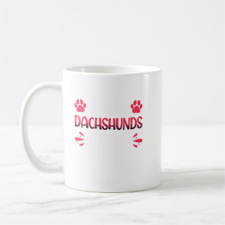Mug Le chien de chien de Crazy Dachshen Lady Funny Wir