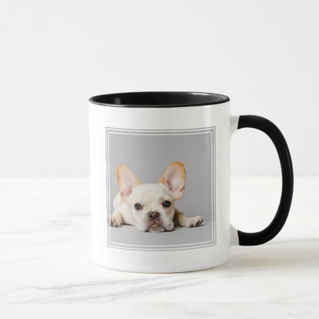 Mug Le Chien-taureau français couché (Droite)