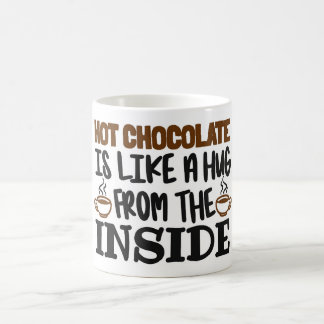 Mug Le chocolat chaud est comme un câlin de l'intérieu