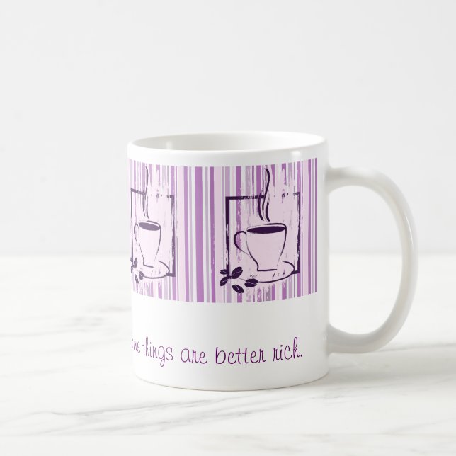 Mug Le chocolat, hommes, café quelques choses sont (Droite)