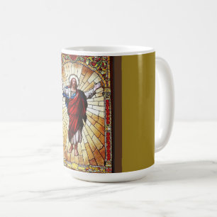Mug Le Christ Sauveur sur le verre tendu