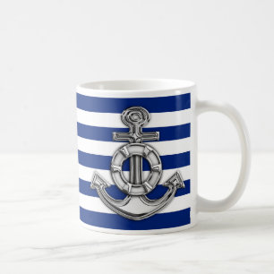 Mug Le chrome aiment le sauveteur sur des rayures de
