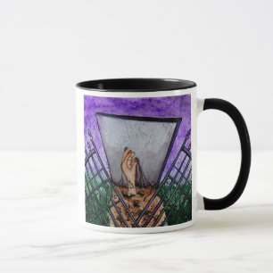 Mug Le cimetière déclenche la carte de voeux vierge