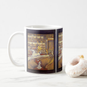 Mug Le Cirque par Georges Seurat, Pointillisme Vintage