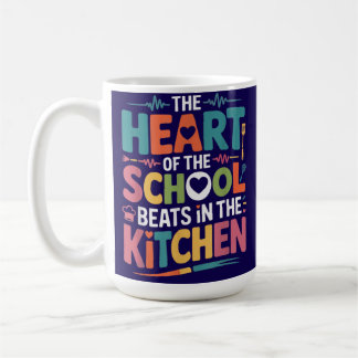 Mug Le cœur de l'école bat dans la cuisine