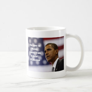 Mug Le coeur de passion de Barack Obama