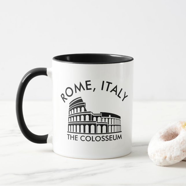 Mug Le Colisée, Rome, Italie (Avec donut)