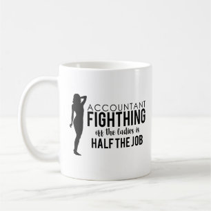Mug Le combat de comptable des dames est moitié du
