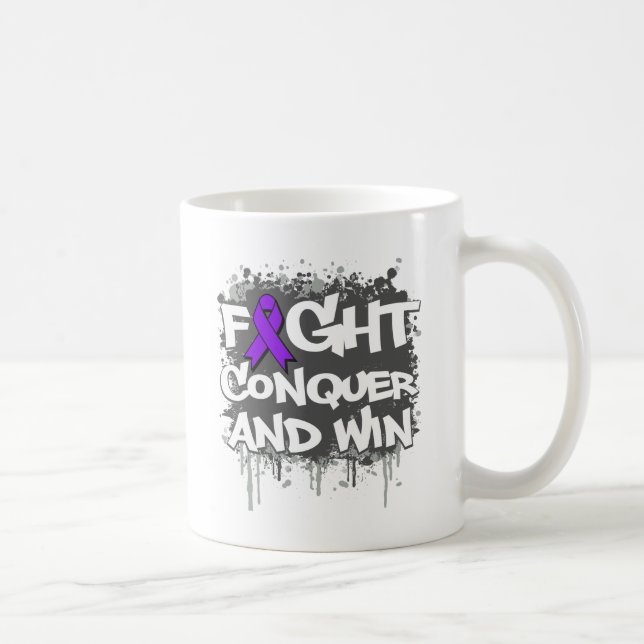 Mug Le combat de maladie de Crohn conquièrent et (Droite)