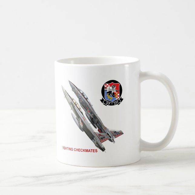 Mug Le combat VF-211 fait échec et mat (Droite)