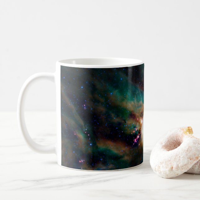Mug Le Complexe Nuageux De Rho Ophiuchi. (Avec donut)