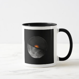 Mug Le concept de l'artiste montrant un noyau interne 