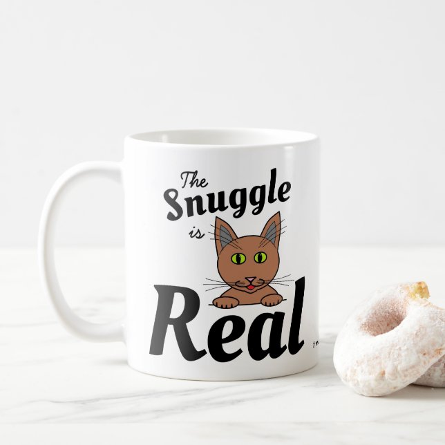 Mug Le Conflit est le vrai Cute Amoureux des chats Cof (Avec donut)