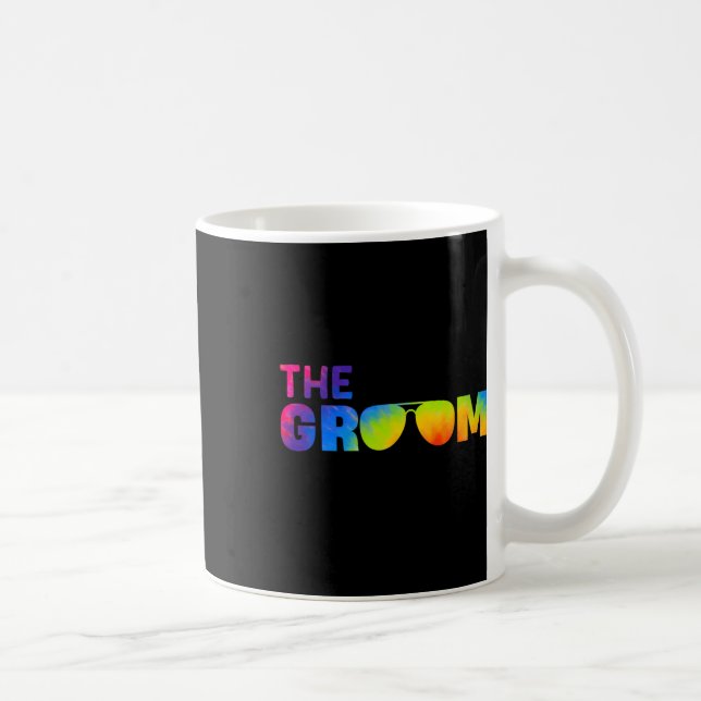 Mug Le Cool Groom Tie Dye Shades Funny Bachelor Party (Droite)