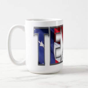 Mug Le cool Patriotic Texas et le drapeau américain