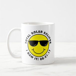 Mug Le cool total Emoji d'éclipse solaire font face