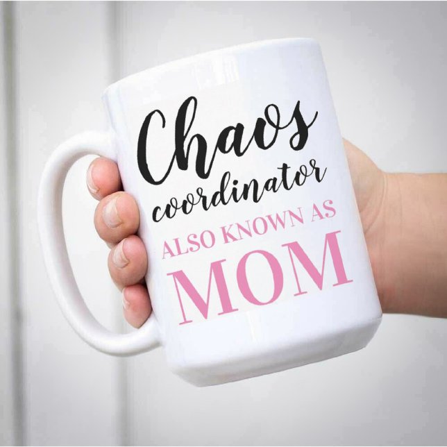 Mug Le coordinateur du Chaos connaît aussi Maman Funny (Créateur téléchargé)