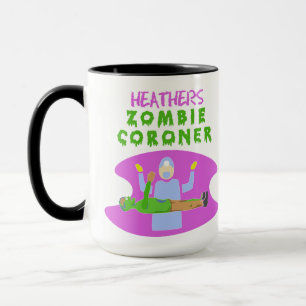 Mug Le coroner zombie de Heather : Imaginaire Business