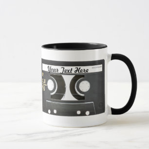 Mug le côté B Vintage de bande du mélange 80s