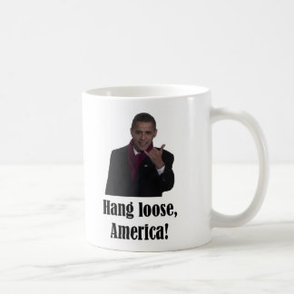 Mug Le coup de Barack Obama desserrent, signe de