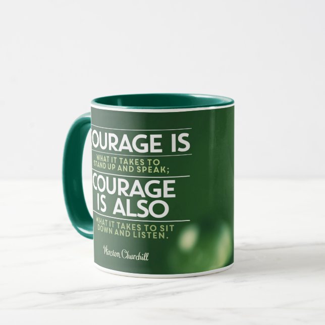 Mug Le Courage Est Ce Qu'Il Faut (Devant gauche)