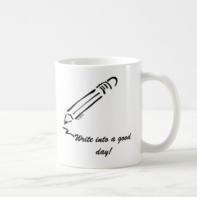 Mug le crayon, écrivent dans un beau jour ! (Droite)