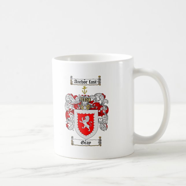 MUG LE CREST GRIS DE FAMILLE - MANTEAU DES BRAS GRIS (Droite)