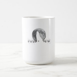 Mug le cri du loup sous la pleine lune
