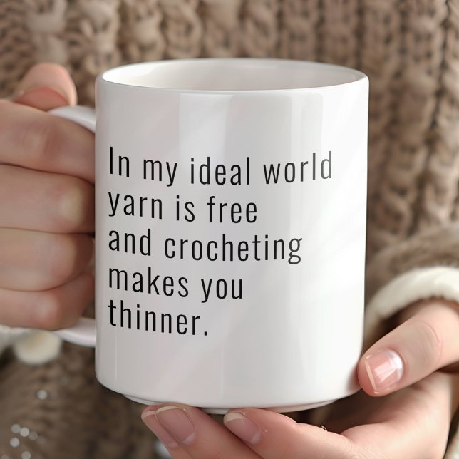Mug Le Crochet Drôle Vous Rend Plus Mince (Créateur téléchargé)