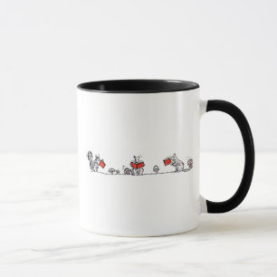 Mug Le cru mignon accumule des livres de lecture