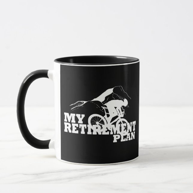 Mug Le cyclisme est mon plan de retraite (Gauche)