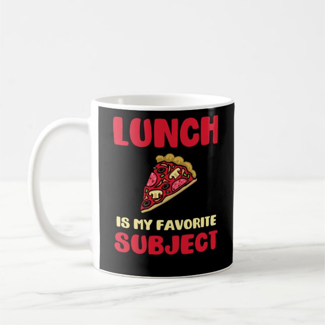 Mug Le déjeuner est mon sujet préféré (Gauche)