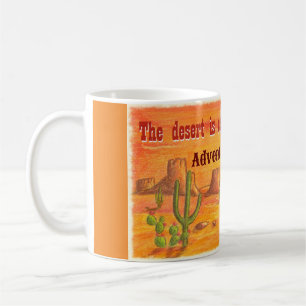 Mug Le désert appelle paysage de coucher de soleil cus