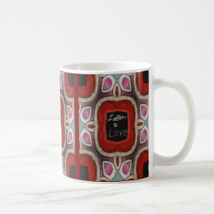 Mug "Le design complexe de Mandala avec 'Ecouter l'amo