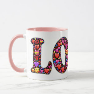 Mug Le design d'Amour Emoji