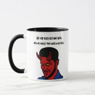 Mug Le diable rouge Demon Man Lucifer Hell cite Art