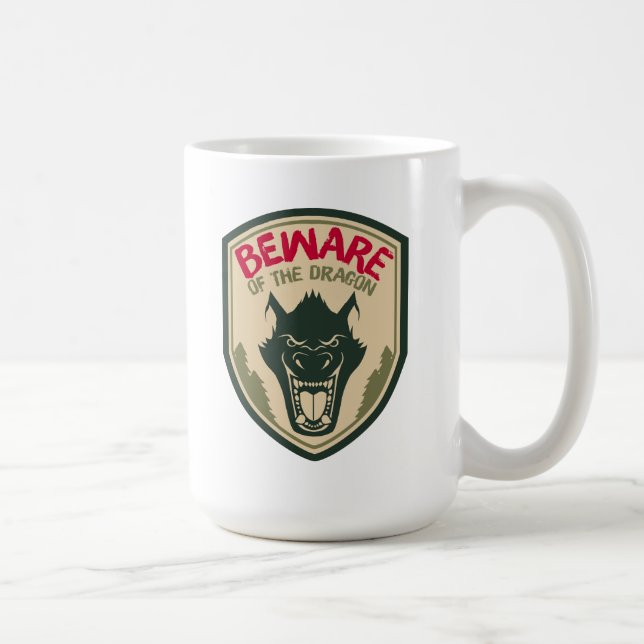 Mug Le dragon de Pete | Attention à l'insigne du drago (Droite)