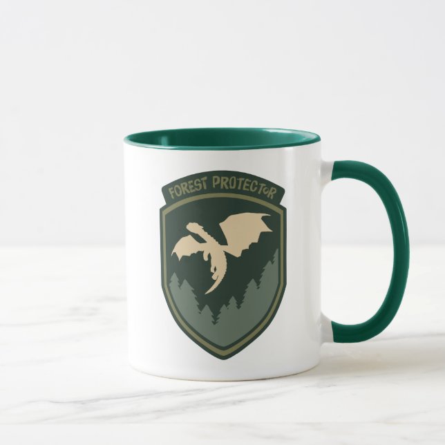 Mug Le dragon de Pete | Insigne de protection forestiè (Droite)